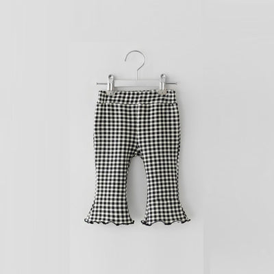 Pantalones Acampanados a Cuadros para Niñas - Image 6