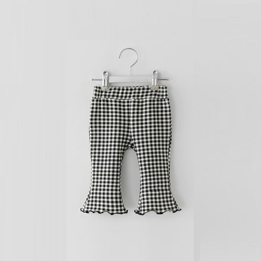 Pantalones Acampanados a Cuadros para Niñas - Image 6