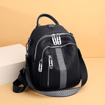 Bolso de Cuero Grande con Diamantes y Correa de Hombro - Image 11
