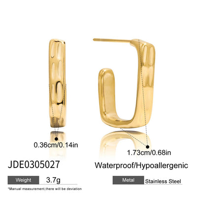 Aretes C Acero Inoxidable Lujo Europeo Minimalista - Image 17