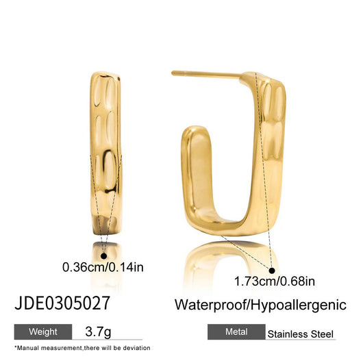 Aretes C Acero Inoxidable Lujo Europeo Minimalista - Image 17