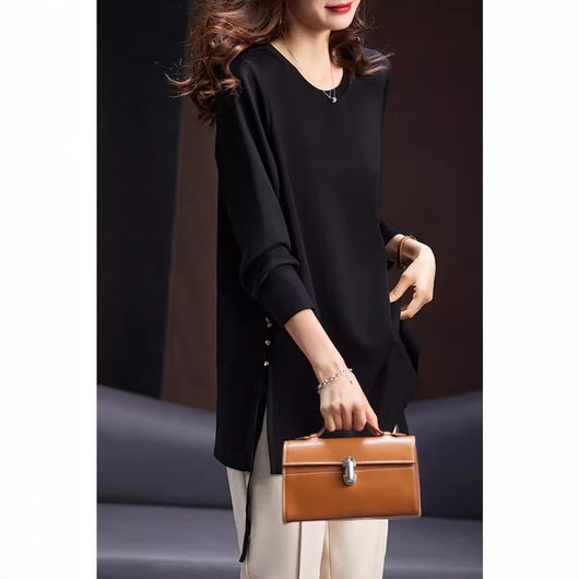 Camiseta Casual Oversize para Mujer Talla Grande - Cuello Redondo - Image 4