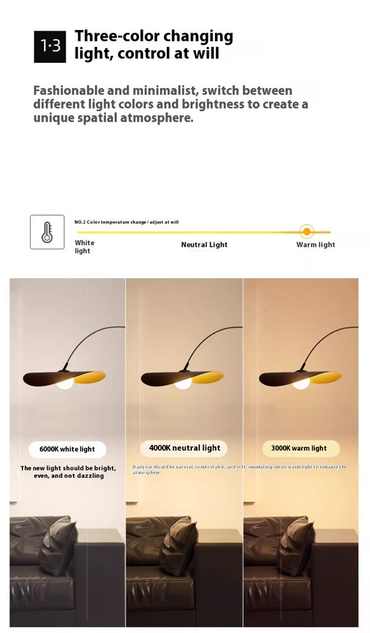 Lámpara de Pie Hat Minimalista Moderna para Sala de Estar - Image 10