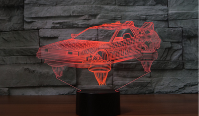 Lámpara Nocturna 3D Coche de Ciencia Ficción para Dormitorio Infantil - Image 5