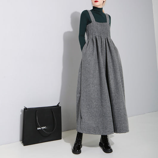 Pantalón Ancho Plisado con Tirantes Ajustables - Diseño Oversize Primavera Verano - Image 10