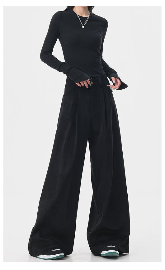 Pantalones Anchos Retro Vintage Marrón para Mujer - Estilo Casual Holgado - Image 27
