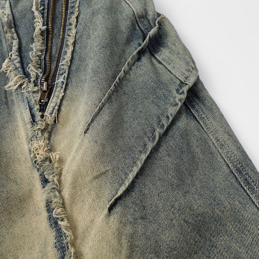 Pantalones Vaqueros Desgastados con Personalidad para Hombre - Image 3