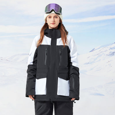 Chaqueta de Esquí para Mujer con Bloques de Color - Versátil para Tabla Simple y Doble - Image 8