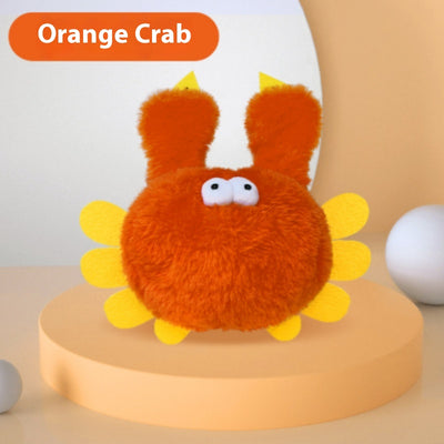 Brown plush bird pet toy with a hook for hanging, featuring a realistic design and bite-resistant material. - Image 4