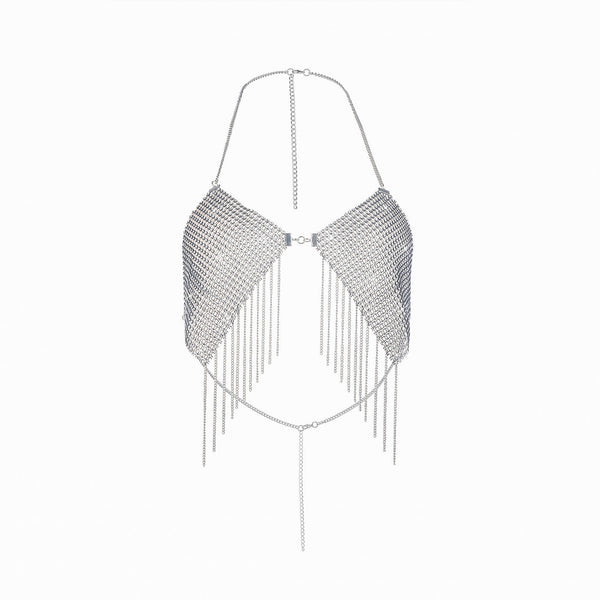 Collar Pecho Metálico con Lentejuelas Brillante para Mujer - Image 5