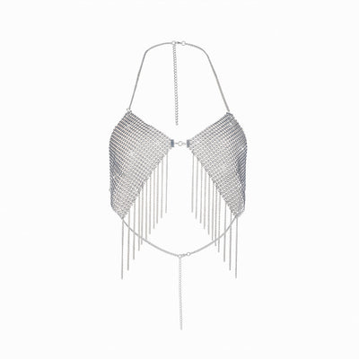 Collar Pecho Metálico con Lentejuelas Brillante para Mujer - Image 5
