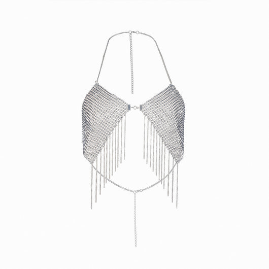 Collar Pecho Metálico con Lentejuelas Brillante para Mujer - Image 5