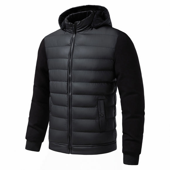 Abrigo Casual con Capucha para Hombre - Estilo Versátil de Invierno