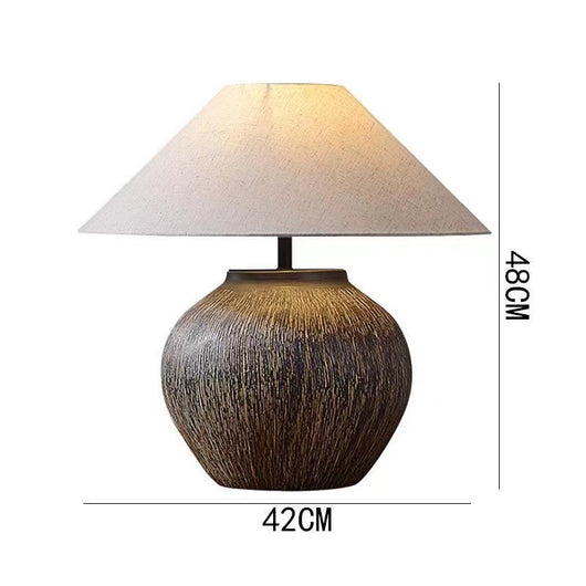 Lámpara de Mesa de Cerámica Estilo Moderno Retro Chino Nostálgico - Image 5