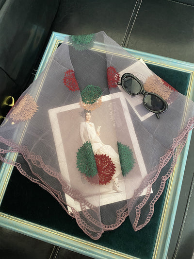 Pañuelo Coreano Bordado Versátil para Cualquier Ocasión - Image 26