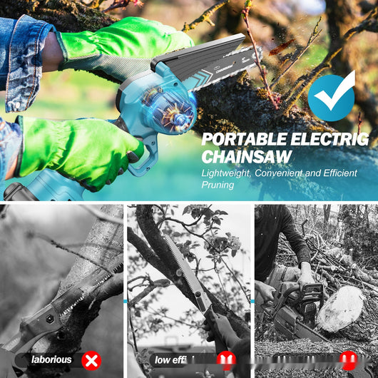 Sierra Eléctrica Inalámbrica Recargable para Corte de Madera - Image 10