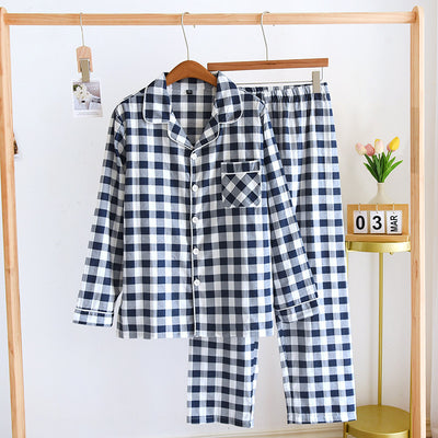 Pijama de Pareja en Algodón Manga Larga - Ropa Cómoda Primavera Otoño Talla Grande - Image 5