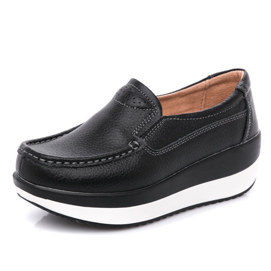 Zapatos Plataforma de Cuero con Suela Gruesa - Image 7