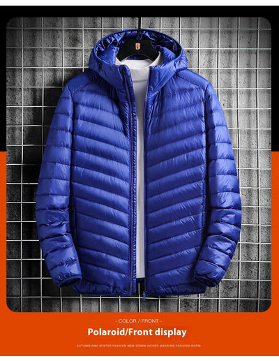 Chaqueta Ligera de Algodón con Capucha para Hombre - Image 24