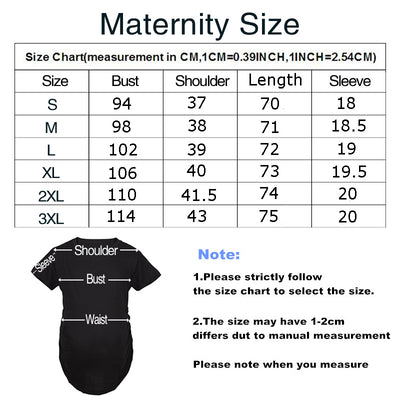 Blusa de Maternidad Cómoda Talla Grande - Playera Manga Corta - Image 7