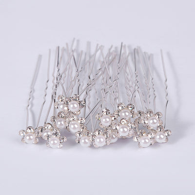 Accesorios para el Cabello de Novia con Espiral, Perlas y Flores - Image 3