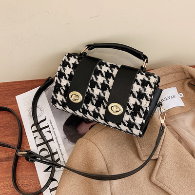 Bolso Boston Cuadros Houndstooth para Mujer - Image 5