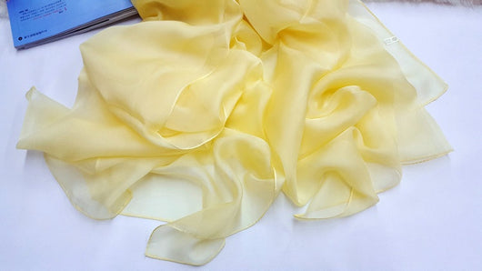 Pañuelo de Seda Elegante Liso para Mujer - Todas las Estaciones - Image 30