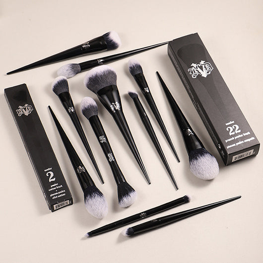 Brocha de Sombras y Base con Mango Plástico - Herramienta de Maquillaje Profesional - Image 4