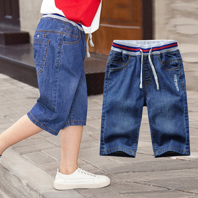 Pantalones Capri Denim Casuales para Niños - Versátiles y Cómodos