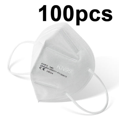 White FFP2 NR KN95 dust-proof face mask with ear loops, indicating a quantity of 200 pieces. - Image 6