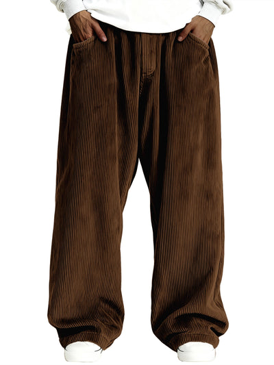 Pantalones de Buzo Corduroy Casual para Hombre con Bolsillos - Image 12