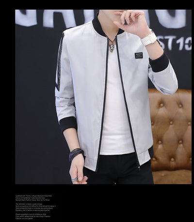 Abrigo Slim Cuello de Pie para Hombre - Elegancia Moderna - Image 7