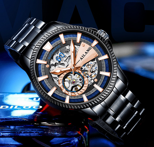 Reloj Mecánico Automático Hueco para Hombre - Diseño Moderno Resistente al Agua