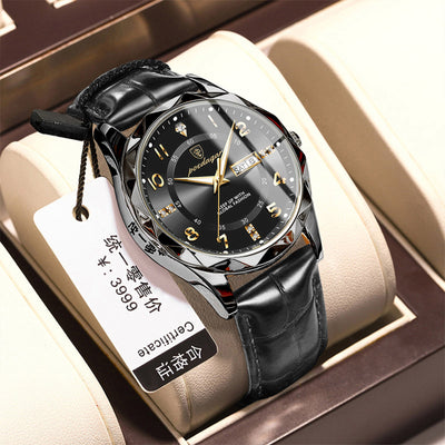Reloj de Pulsera de Cuarzo Luxury para Hombre con Correa de Cuero - Image 28