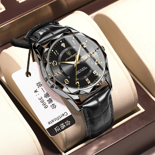 Reloj de Pulsera de Cuarzo Luxury para Hombre con Correa de Cuero - Image 28