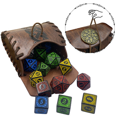 Bolsa Cuadrada Medieval Estilo Vikingo Nórdico para Cosplay y Eventos - Image 9