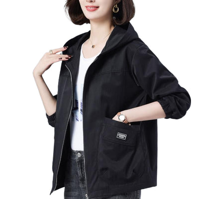 Chaqueta Suelta con Capucha Versátil y Rejuvenecedora - Image 5
