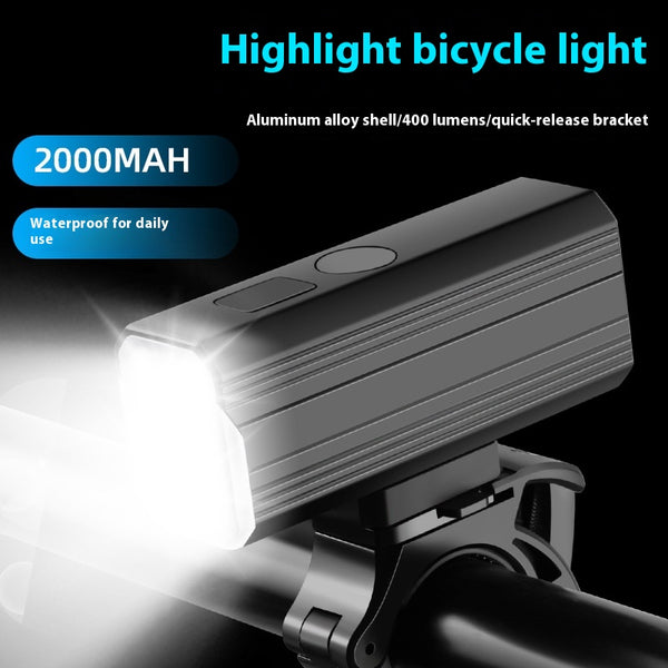 Luz Frontal LED para Bicicleta de Montaña - Doble Haz Ajustable USB Tipo-C
