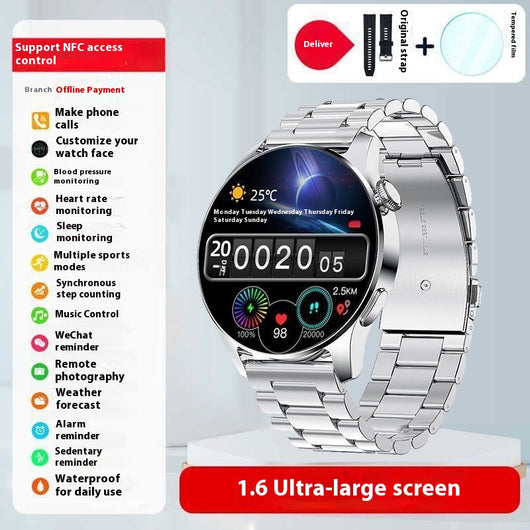 Reloj Inteligente Deportivo con Monitor de Presión Arterial y Bluetooth - Image 3