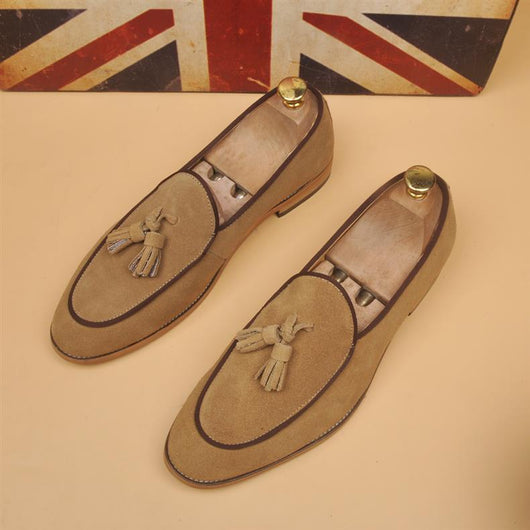 Mocasines Hombre Respirable Punta Afilada Estilo Británico Clásico - Image 30