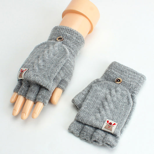 Guantes Tejidos de Lana Fina sin Dedos - Diseño Clásico - Image 12