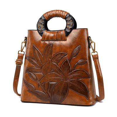 Bolsa de Hombro Étnica Floral Grande - Capacidad Amplia para Mujer - Image 12