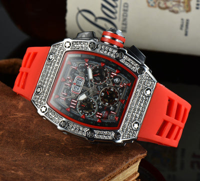 Reloj de Lujo para Hombre con Diseño Calavera y Cristales Brillantes - Image 8