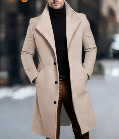 Abrigo Trench de Lana Media Longitud para Hombre - Image 5