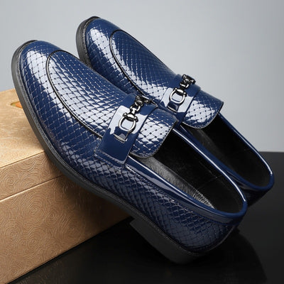 Zapatos de Cuero Ejecutivos Estilo Británico Minimalista para Hombre - Image 15