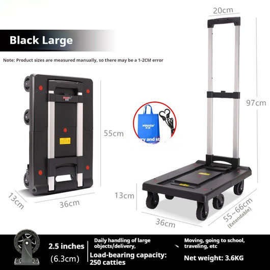 Carrito Portátil Plegable para Equipaje y Compras - Image 10