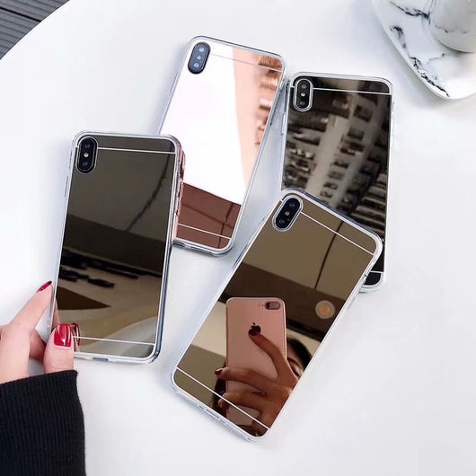 Funda Espejo de Maquillaje 2 en 1 con Acabado Electrochapado - Image 9
