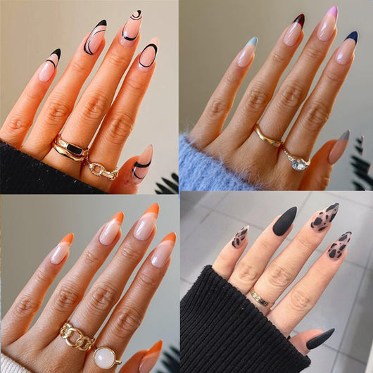Parches de Uñas Francesas Removibles - Diseño Elegante y Duradero