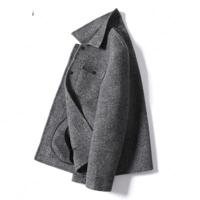 Chaqueta de Lana Alpaca Doble Faz con Cashmere para Hombre - Image 4