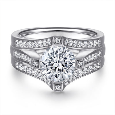 Anillo de Plata Esterlina con Cuatro Puntas - Image 3
